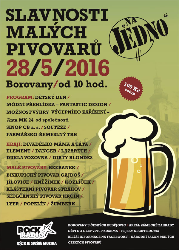 Plakát Borovany 2016